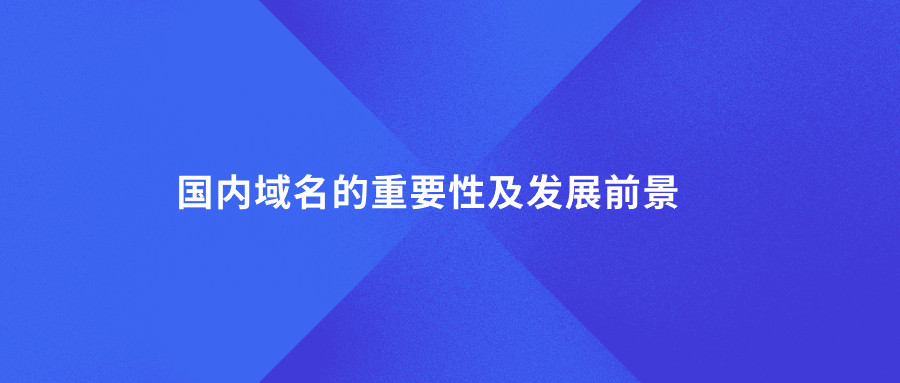 国内域名的重要性及发展前景