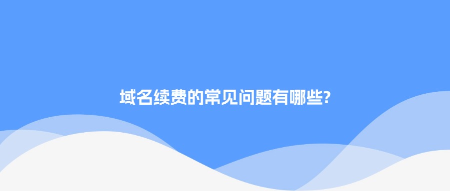 域名续费的常见问题有哪些?