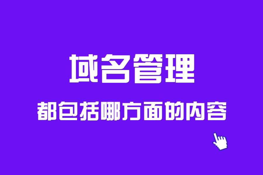 域名管理都包括哪方面的内容？
