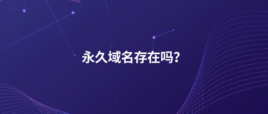 存在永久域名吗？