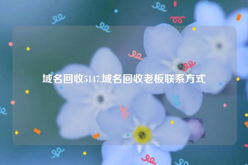 域名回收5147,域名回收老板联系方式